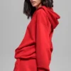 Felpa con cappuccio Accolade - Rosso brillante