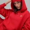 Felpa con cappuccio Accolade - Rosso brillante