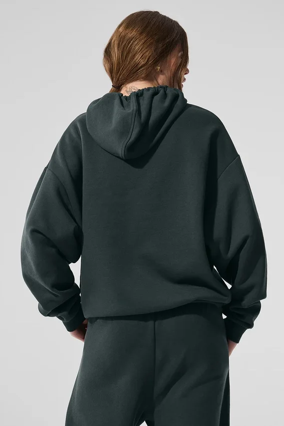 Felpa con cappuccio Accolade - Verde antracite