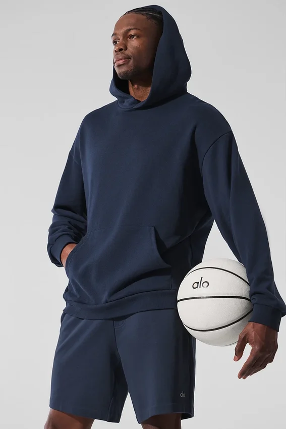 Felpa con cappuccio Chill - Blu navy