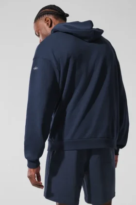 Felpa con cappuccio Chill – Blu navy