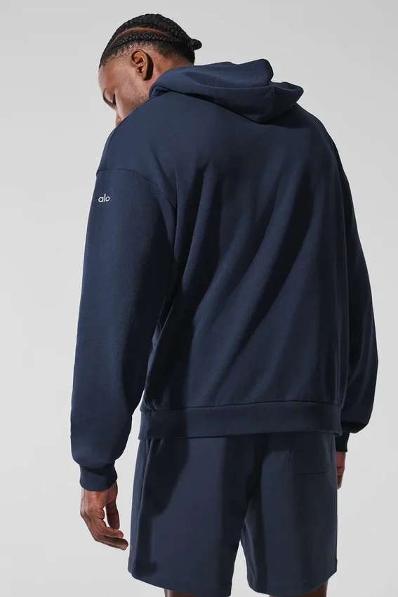 Felpa con cappuccio Chill - Blu navy