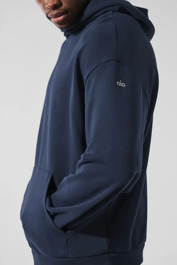 Felpa con cappuccio Chill - Blu navy