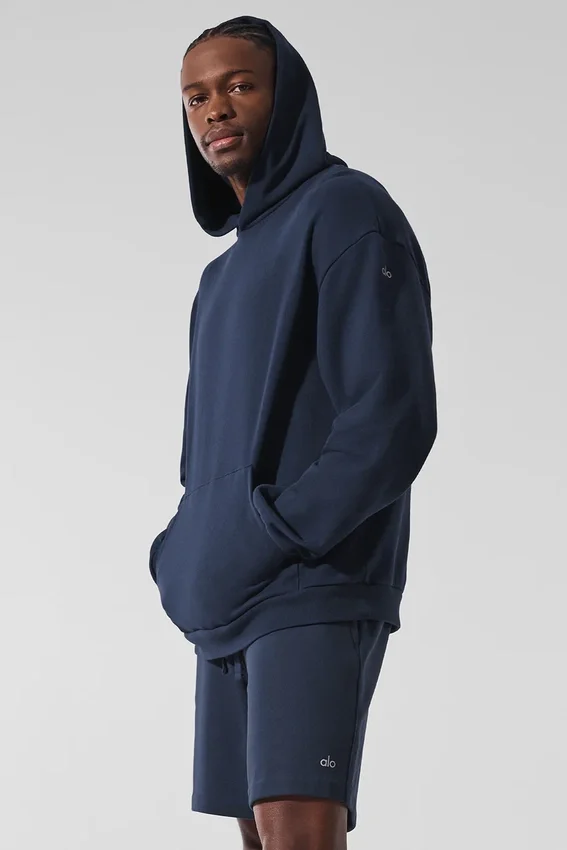 Felpa con cappuccio Chill - Blu navy