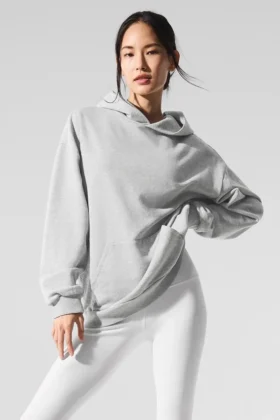 Felpa con cappuccio Chill - Grigio melange sportivo