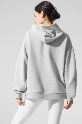 Felpa con cappuccio Chill – Grigio melange sportivo