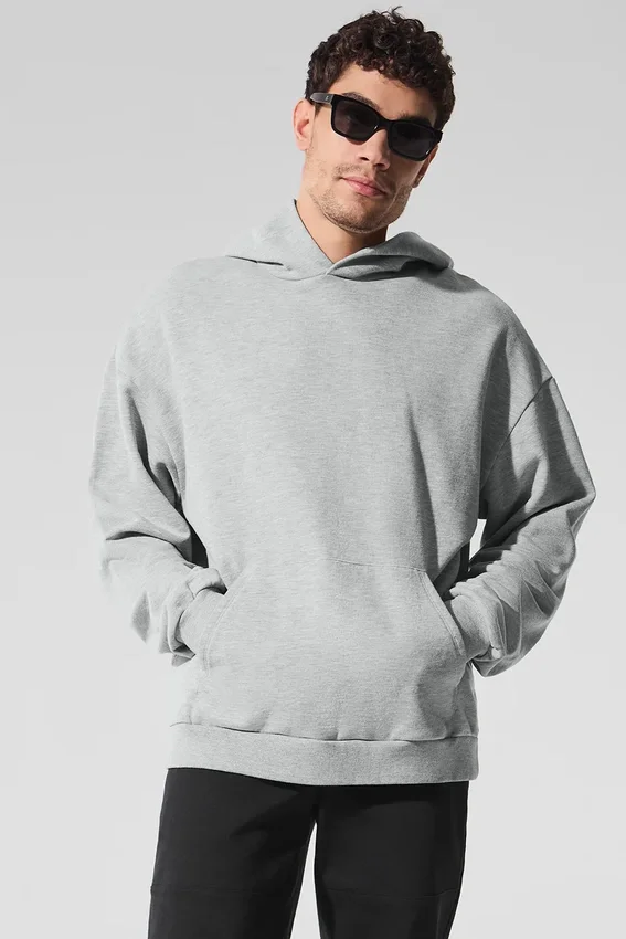 Felpa con cappuccio Chill - Grigio melange sportivo