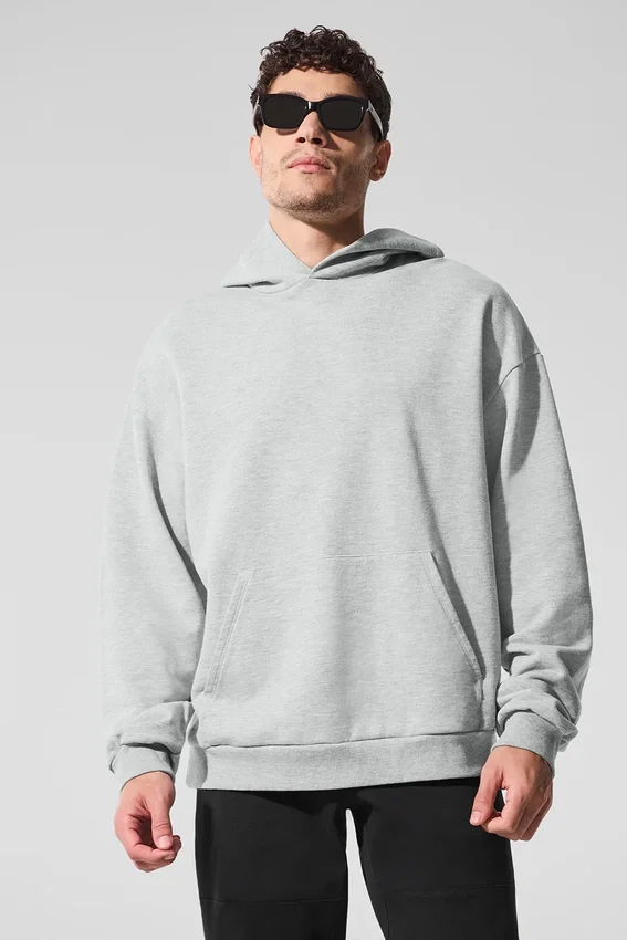 Felpa con cappuccio Chill - Grigio melange sportivo
