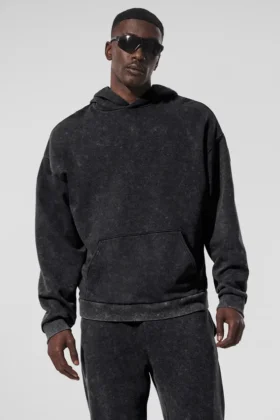 Felpa con cappuccio Chill Vintage Wash - Lavaggio nero