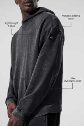 Felpa con cappuccio Chill Vintage Wash – Lavaggio nero