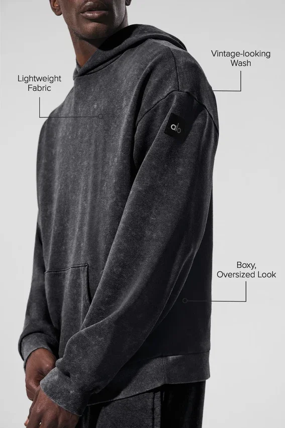 Felpa con cappuccio Chill Vintage Wash - Lavaggio nero