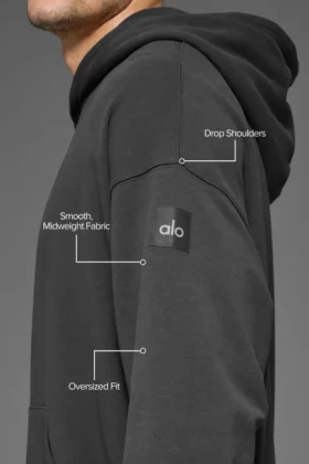 Felpa con cappuccio Double Take – Antracite