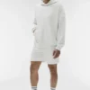 Felpa con cappuccio Double Take - Bianco melange