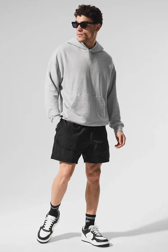 Felpa con cappuccio Double Take - Grigio melange atletico
