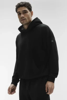 Felpa con cappuccio Double Take - Nero