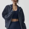 Felpa con cappuccio e zip integrale Accolade - Blu navy