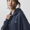 Felpa con cappuccio e zip integrale Accolade - Blu navy