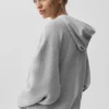 Felpa con cappuccio e zip integrale Accolade - Grigio melange atletico