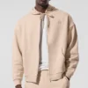 Felpa con cappuccio e zip integrale Accolade - Macadamia