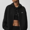 Felpa con cappuccio e zip integrale Accolade - Nero
