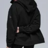 Felpa con cappuccio e zip integrale Renown in tessuto pesante - Nero