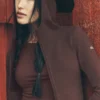 Felpa con cappuccio e zip integrale Sway - Brownstone