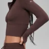 Felpa con cappuccio e zip integrale Sway - Brownstone