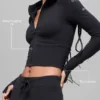 Felpa con cappuccio e zip integrale Sway - Nero
