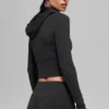 Felpa con cappuccio e zip integrale Sway - Nero