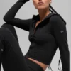 Felpa con cappuccio e zip integrale Sway - Nero