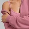 Felpa con cappuccio e zip Sweet Escape - Rosa selvatico