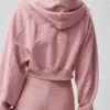 Felpa con cappuccio e zip Sweet Escape - Rosa vintage
