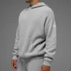 Felpa con cappuccio in maglia Sports Club - Grigio melange atletico