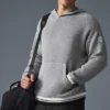 Felpa con cappuccio in maglia Sports Club - Grigio melange atletico