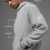 Felpa con cappuccio in maglia Sports Club - Grigio melange atletico