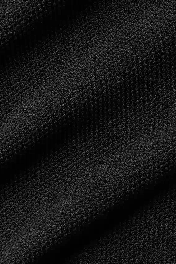 Felpa con cappuccio in maglia Sports Club - Nero