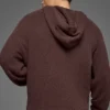 Felpa con cappuccio in maglia testurizzata - Brownstone