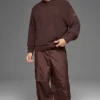 Felpa con cappuccio in maglia testurizzata - Brownstone
