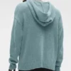 Felpa con cappuccio in maglia testurizzata - Desert Sage