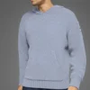 Felpa con cappuccio in maglia testurizzata - Winter Frost