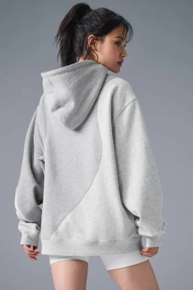 Felpa con cappuccio Make Waves – Grigio melange atletico