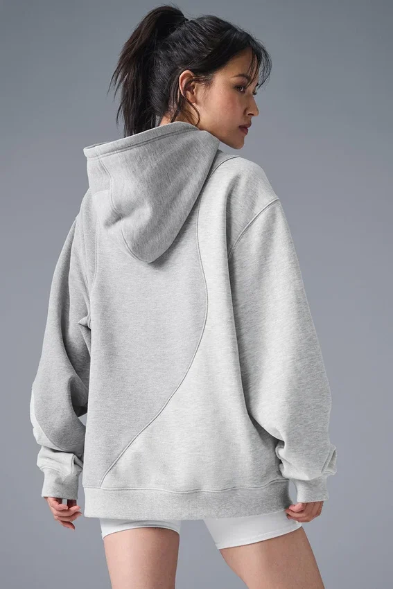 Felpa con cappuccio Make Waves - Grigio melange atletico