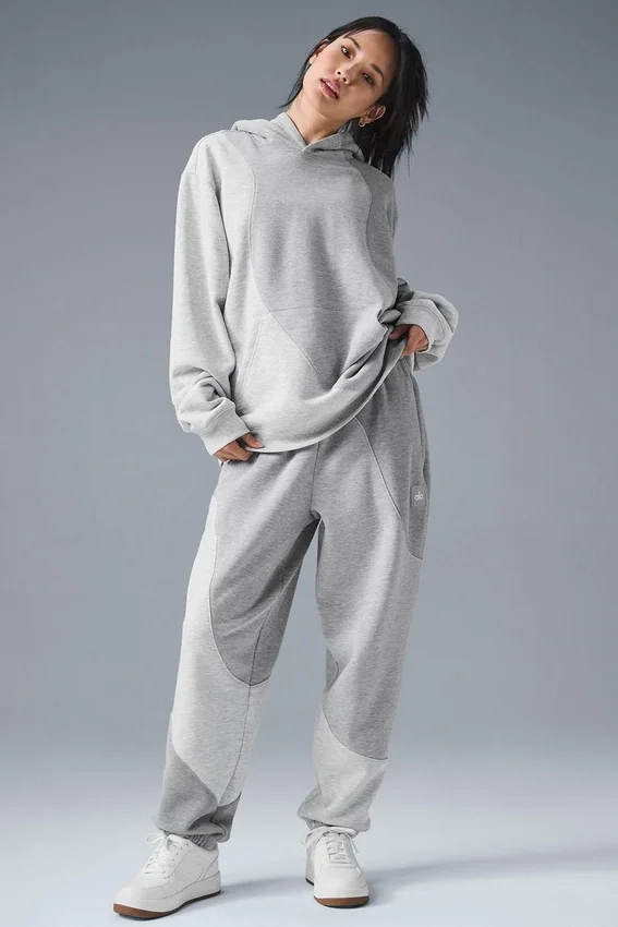 Felpa con cappuccio Make Waves - Grigio melange atletico