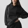 Felpa con cappuccio Make Waves - Nero vintage sfumato
