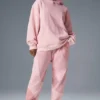 Felpa con cappuccio Make Waves - Rosa tramonto sfumato