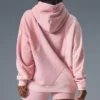Felpa con cappuccio Make Waves - Rosa tramonto sfumato