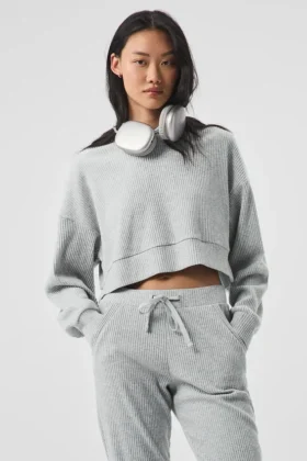 Felpa con cappuccio Muse - Grigio melange sportivo