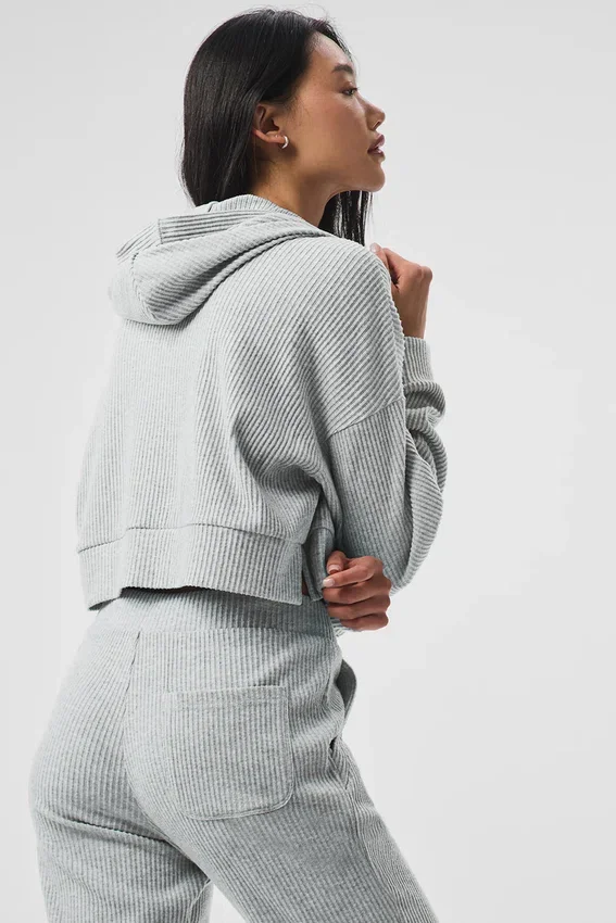 Felpa con cappuccio Muse - Grigio melange sportivo