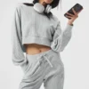 Felpa con cappuccio Muse - Grigio melange sportivo