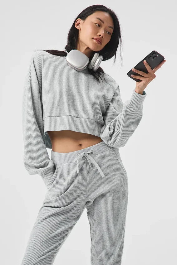 Felpa con cappuccio Muse - Grigio melange sportivo